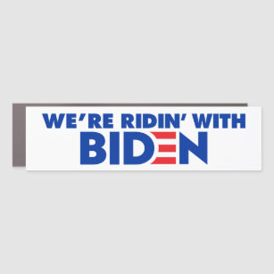 Wir sind Ridin' mit Biden 2024 Stoßfänger Auto Magnet
