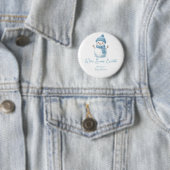 Wir sind schneeeuphorische Schneemänner Jungen-Bab Button (Beispiel)