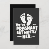 Wir sind schwanger, aber meistens ihr lustiger Vat Einladung (Vorne/Hinten)