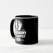 Wir sind schwanger, aber meistens ihr lustiger Vat Tasse (Vorderseite Links)