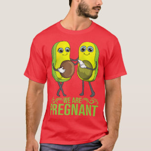 Wir sind schwanger Baby Ankündigung Avocados Mama T-Shirt