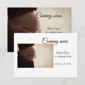 wir sind schwanger, geben Sie den Babynamen Datum  Ankündigung (Vorne/Hinten)