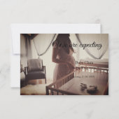 wir sind schwanger, geben Sie den Babynamen Datum  Ankündigung (Rückseite)