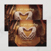 wir sind schwanger, geben Sie den Babynamen Datum  Ankündigung (Vorne/Hinten)