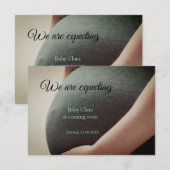 wir sind schwanger, geben Sie den Babynamen Datum  Ankündigung (Vorne/Hinten)