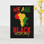 Wir sind Schwarze Geschichte Monat Afrika Karte Af (Gelbe Blume)