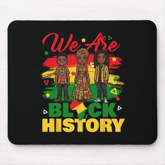 Wir sind Schwarze Geschichte - Schwarze Geschichte Mousepad (Vorne)