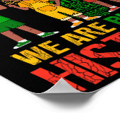 Wir sind schwarze Geschichtsmonate afrikanische Ki Poster (Ecke)