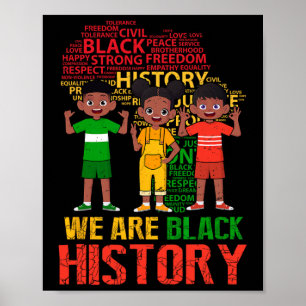 Wir sind schwarze Geschichtsmonate afrikanische Ki Poster