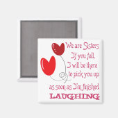 Wir sind Schwestern Magnet (Vorderseite/Rückseite)