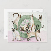 Wir sind Siamesen, wenn Sie möchten Postkarte (Vorne/Hinten)