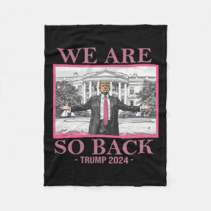 Wir sind so böse Trump 2024 Fleecedecke