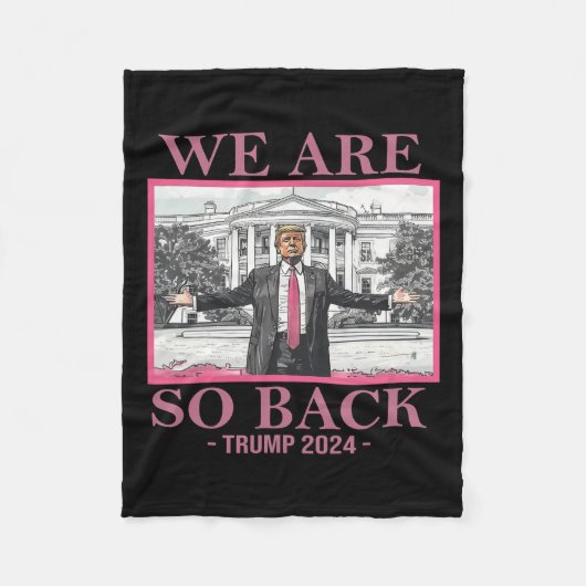 Wir sind so böse Trump 2024 Fleecedecke (Vorderseite)