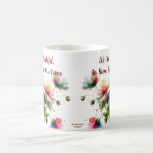 Wir sind so dankbar Blumendesign Kaffeetasse (Mittel)