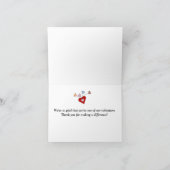 Wir sind so froh, dass du unser Freiwilliger bist Karte (Innenseite)