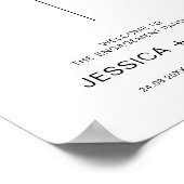 Wir sind so froh, dass Sie hier sind Moderne Hochz Poster (Ecke)