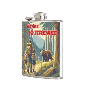 Wir sind so gesäuberte Bärenwanderungen Flachmann (Links)