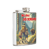 Wir sind so gesäuberte Bärenwanderungen Flachmann (Rechts)