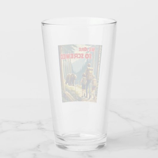 Wir sind so gesäuberte Bärenwanderungen Glas (Rückseite)