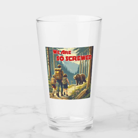 Wir sind so gesäuberte Bärenwanderungen Glas (Vorderseite)