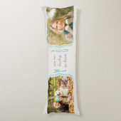 Wir sind so glücklich, dass Sie lockiges Foto mit Seitenschläferkissen (Vorderseite Vertikal)