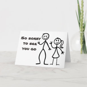 "WIR SIND SO SORRY" VERLASSEND / WIR WERDEN IHNEN KARTE