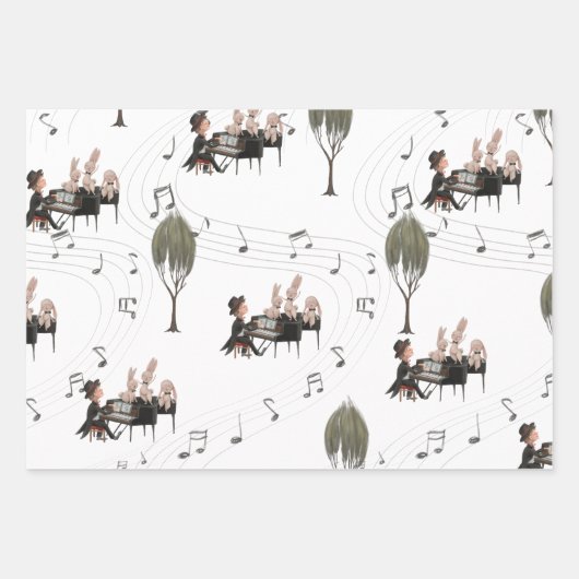 Wir sind so stolz auf dich, Pianisten, die Schäfte Geschenkpapier Set (Vorderseite 3)