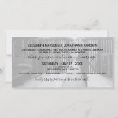 Wir sind soeben Foto geworden, nur verheiratet Ankündigung (Rückseite)