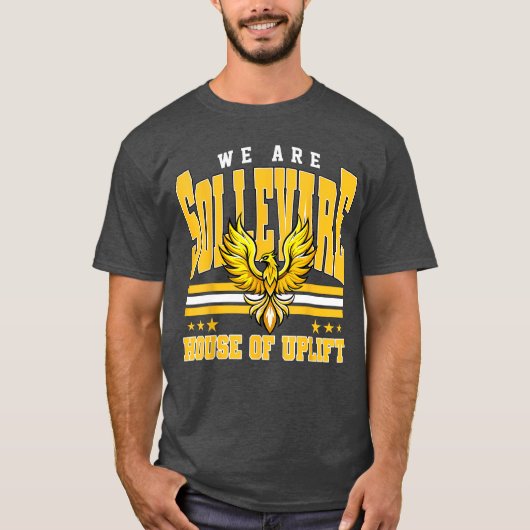 Wir sind Sollevare Retro Maskottchen Schule Cheeri T-Shirt (Vorderseite)