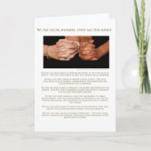 Wir sind Sozialarbeiter Karte (Vorderseite)