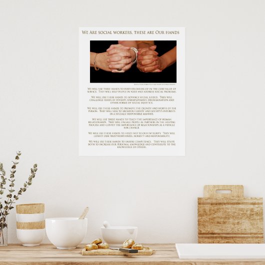 Wir sind Sozialarbeiter Poster (Küche)