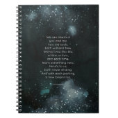 Wir sind Stardust-Notizbuch Notizblock (Vorderseite)