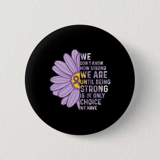 Wir sind stark - Unterstützung des Bauchspeicheldr Button (Vorderseite)