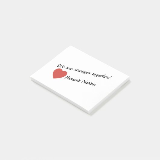 Wir sind stärkere zusammen klebrige Anmerkungen Post-it Klebezettel (angewinkelt)