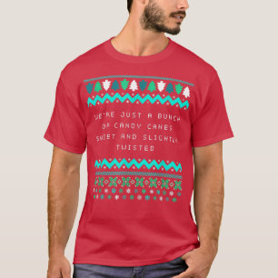 Wir sind süße Candy Canes und weiße Weihnachtsmädc T-Shirt