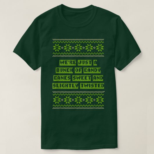 Wir sind süße Candy Canes und weiße Weihnachtsmädc T-Shirt (Design vorne)