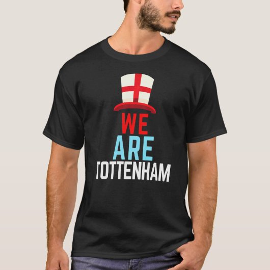 Wir sind Tottenham England Flag Sport T-Shirt (Vorderseite)