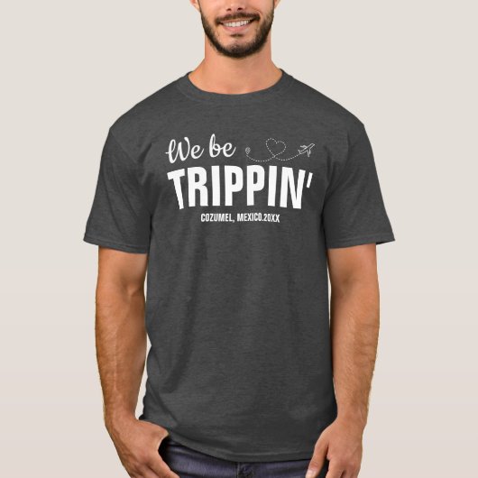 Wir sind Trippin's Familien Urlaub Girls Wochenend T-Shirt (Vorderseite)