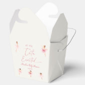 Wir sind Tutu aufgeregt Ballerina Pink Baby Dusche Geschenkschachtel (Geöffnet)