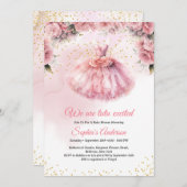 Wir sind Tutu aufgeregten Baby Dusche Einladung (Vorne/Hinten)