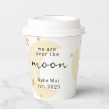 "Wir sind über dem Mond" Baby-Duschpapiertasse