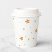 "Wir sind über dem Mond" Baby-Duschpapiertasse Pappbecher (Rückseite)