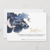 Wir sind über dem Mond, der Babyduschmond, dank de (Vorderseite)