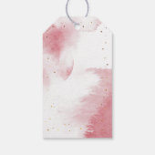 Wir sind über dem Mond, die rosa goldene Dusche Geschenkanhänger (Rückseite)