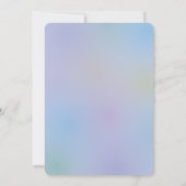 Wir sind über dem Mond Little Bunny Girl Baby Dusc Einladung (Rückseite)