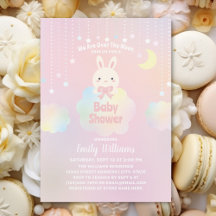 Wir sind über dem Mond Little Bunny Girl Baby Dusc