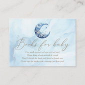 Wir sind über dem Mond und haben Boy-Duschbücher f Begleitkarte (Vorderseite)