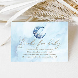 Wir sind über dem Mond und haben Boy-Duschbücher f Begleitkarte