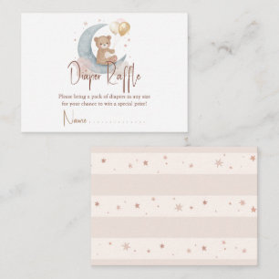 Wir sind über dem Mondteddy-Bärentaucherrudel Mitteilungskarte