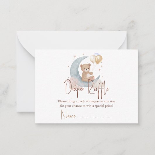 Wir sind über dem Mondteddy-Bärentaucherrudel Mitteilungskarte (Vorderseite)